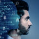Photo illustration of a man connecting with artificial intelligence to improve skills in an Image by Freepik Image by freepik